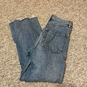High waisted jeans